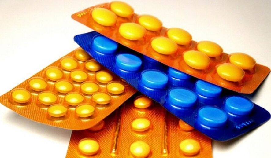 Preparaciones para gusanos en el cuerpo.